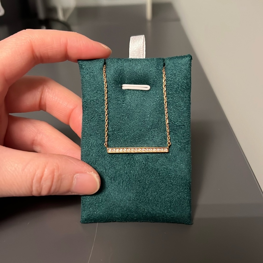 Swarovski bar necklace